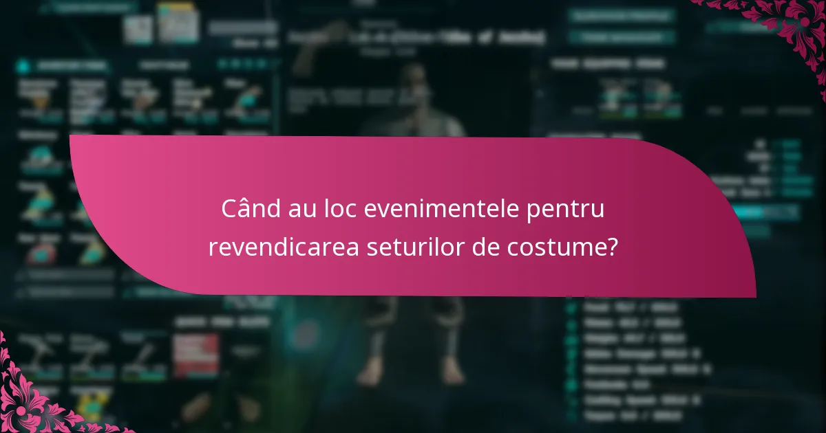 Cum pot revendica seturi de costume?