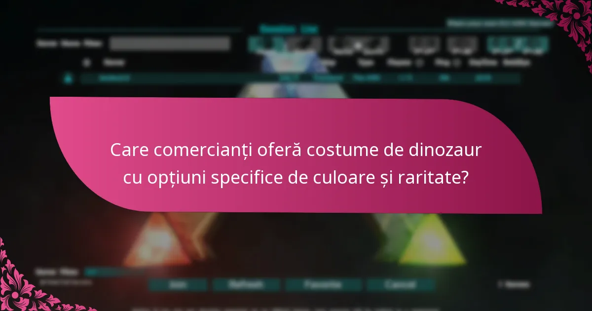 Când sunt disponibile costumele de dinozaur sezonier?
