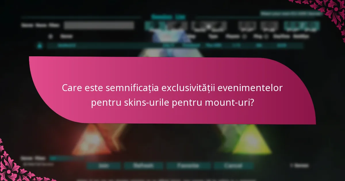 Cum pot jucătorii să obțină skins-uri pentru mount-uri?