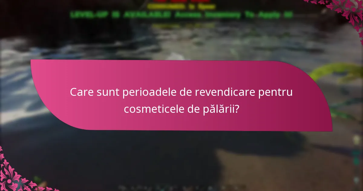 Care sunt nivelurile de raritate pentru cosmeticele de pălării?