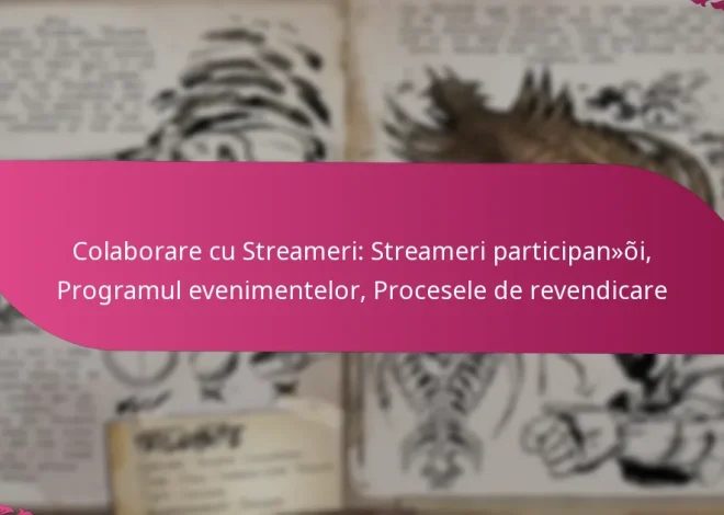Colaborare cu Streameri: Streameri participanți, Programul evenimentelor, Procesele de revendicare