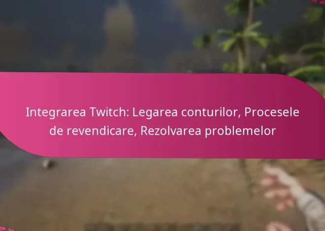 Integrarea Twitch: Legarea conturilor, Procesele de revendicare, Rezolvarea problemelor